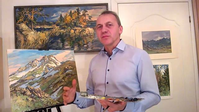 Беседы об изобразительном искусстве с художником Владимиром Пантелеевым. Средний тон в живописи. смотреть онлайн