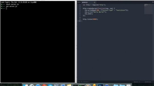 Создаем VPS на digitalocean и запускаем server на node.js