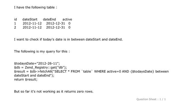 MySQL : Check if the current date is between two dates + mysql select query смотреть онлайн