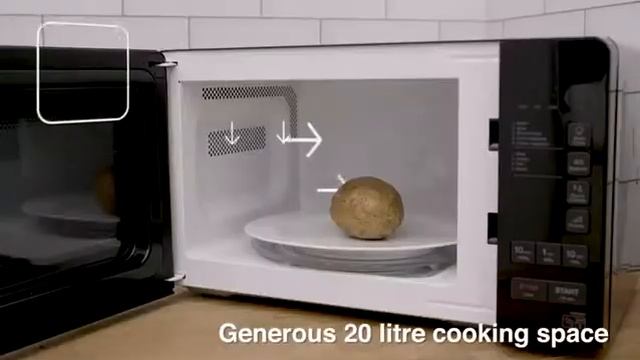 Daewoo KOR6M3RR Touch Control ECO Microwave, 800 W, 20 Litre, Black смотреть онлайн