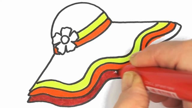 Bolalar uchun shlyapa chizish|Drawing hat for children|Рисование шапка для детей смотреть онлайн