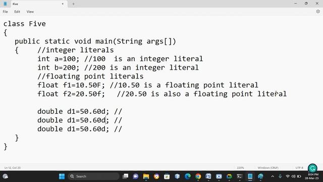 5 tokens and data types and use of data types in java and identifiers смотреть онлайн