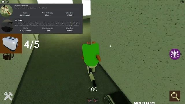 All Achievements in level "The Office" (ROBLOX: Shrek In The Backrooms) tutorial #11 смотреть онлайн