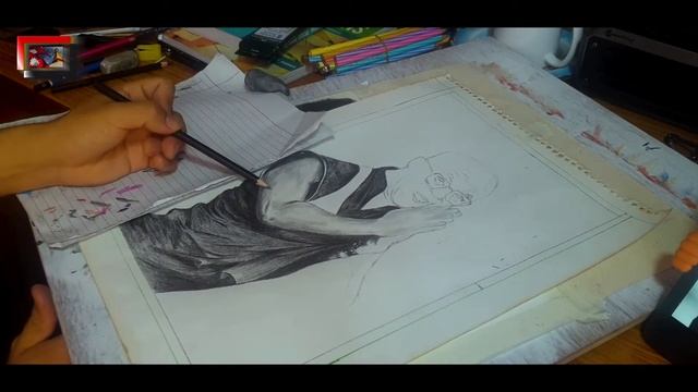 sketch of Dalai Lama(portrait) смотреть онлайн