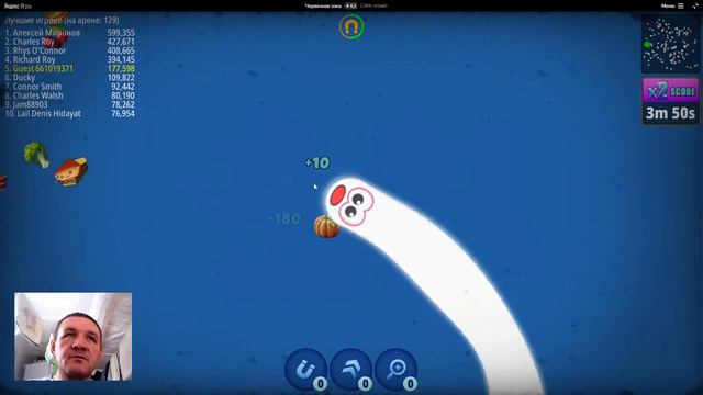 Червячная зона. Worm zone. Начал играть заново а почему. смотреть онлайн