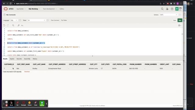 Oracle Flashback Query смотреть онлайн