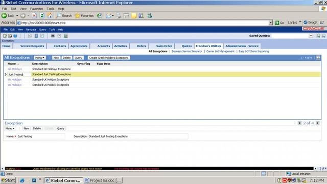 Siebel CRM - Project 8 (part 5) (Greek Holidays Exceptions, Button, User Input) смотреть онлайн