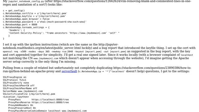 DevOps & SysAdmins: Jupyter notebook SSL: WRONG_VERSION_NUMBER error only through Apache смотреть онлайн