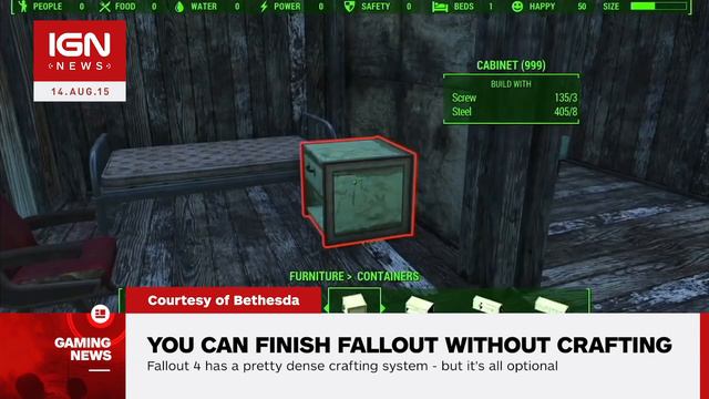 You Can Finish Fallout 4 Without Any Crafting - IGN News смотреть онлайн