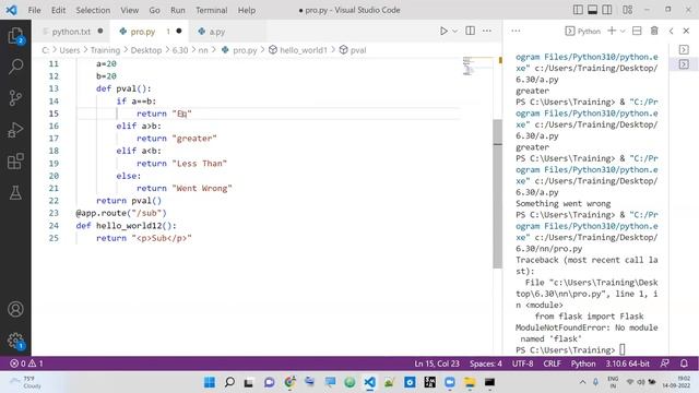 python flask return from function - online live python training смотреть онлайн
