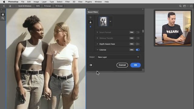 Testing the New COLORIZE Neural Filter in Photoshop | PHLEARN смотреть онлайн