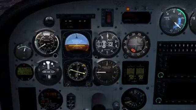 FSX.Испытание-C340 II (цессна)
