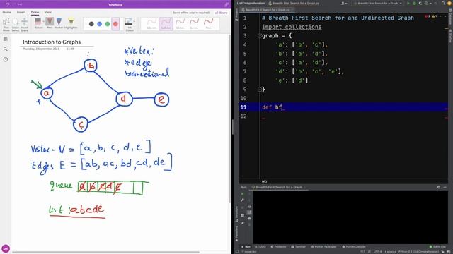 Breadth First Search BFS for a Graph with Python Implementation смотреть онлайн