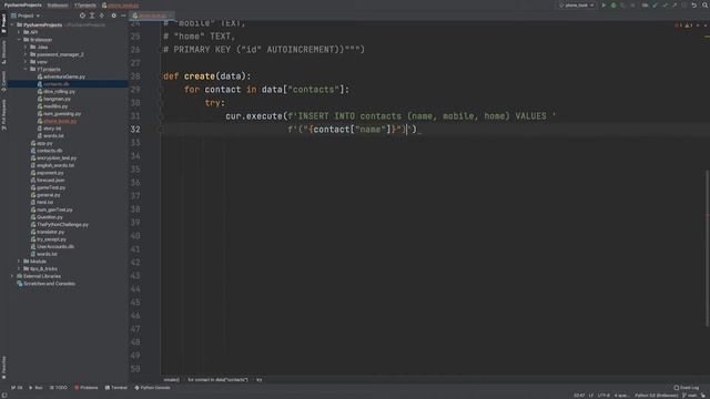Creating Python Projects #6 - Phone Book смотреть онлайн