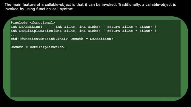 C++: A Function Name as a Value смотреть онлайн