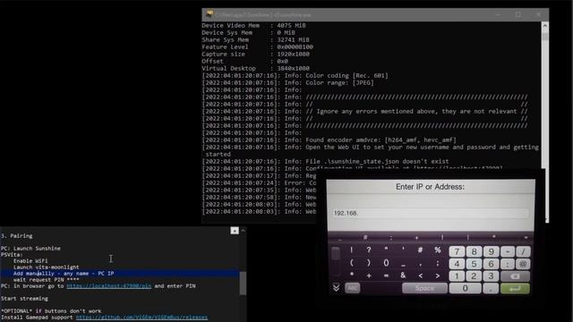 Streaming to PS Vita from any PC (AMD/Intel/Nvidia, Windows/Linux/MacOS) using Moonlight смотреть онлайн