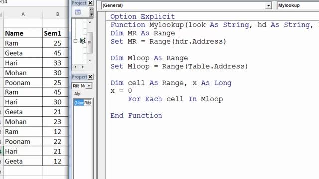 User Defined Vlookup Function in Excel VBA | Excel VBA lesson - 54 | User Defined Function смотреть онлайн