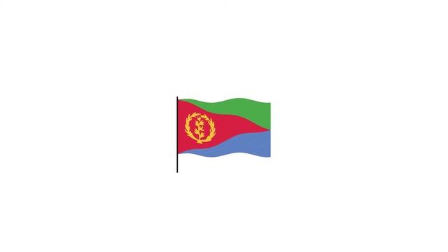 Eritrea flag Lottie JSON animation смотреть онлайн