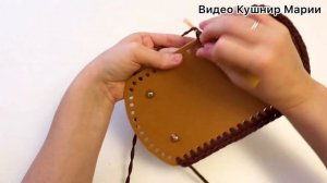 Как обвязать кожаное донышко для рюкзака (обвязка рюкзачного донышка)
