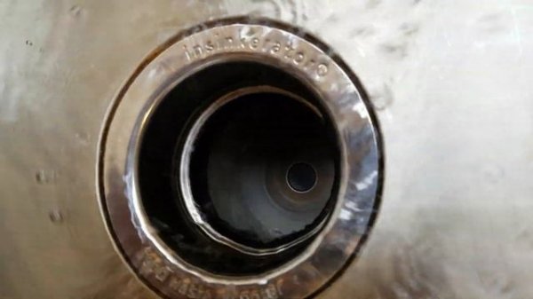 Измельчение отходов в диспоузере Insinkerator Evolution 250