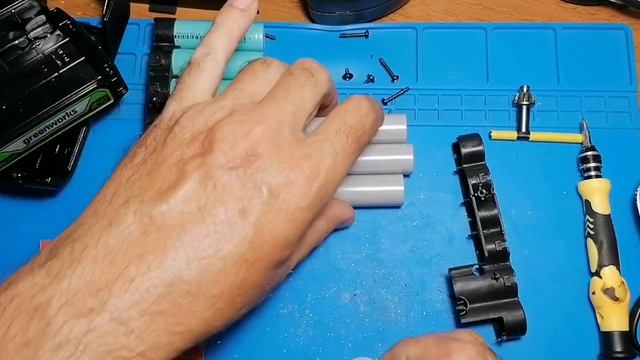 Как отремонтировать аккумулятор от триммера.