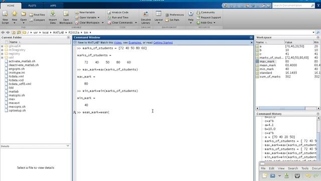 Lecture 2 - 1d array example in matalb смотреть онлайн