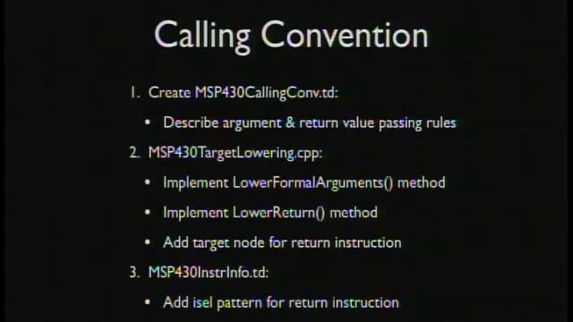 2009 LLVM Developers’ Meeting: “Tutorial: Building backend in 24 hours” смотреть онлайн