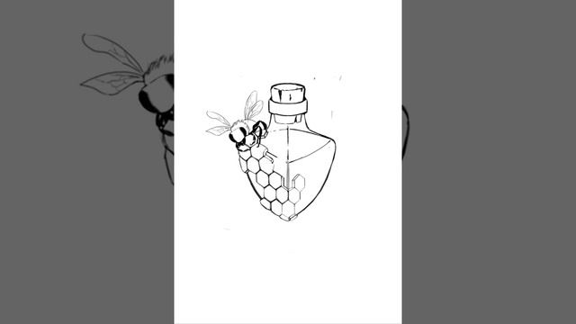 Digital Sketch Time Lapse - 'Honey Potion' | game icon | fantasy digital painting смотреть онлайн