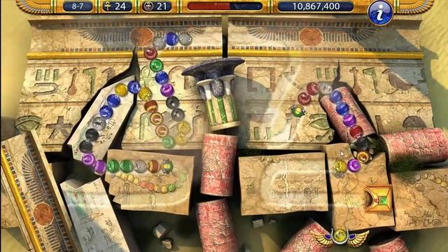 Luxor 2 HD Stage 8-7 Ruins of Au-Set смотреть онлайн