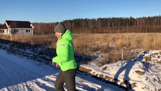 Экскурсия по поселку Конюшино. Дома "под ключ". Заокский район. Зима 2018. смотреть онлайн