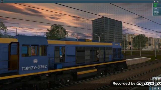 Trainz Simulator 12. Обзор на тэм2у. смотреть онлайн