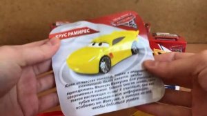 Распаковываю 10 коробок SWEETBOX ТАЧКИ 3. Disney Тачки 3/ Cars 3 Молния Маквин.