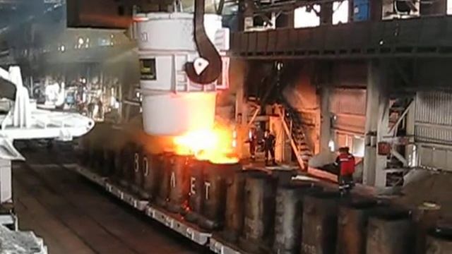 Юбилейная плавка на "Запорожстали" смотреть онлайн