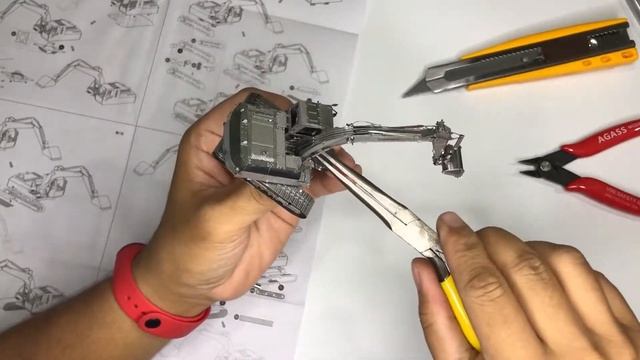 EXCAVATING MACHINE 3D metal model || 22nd Assembly смотреть онлайн