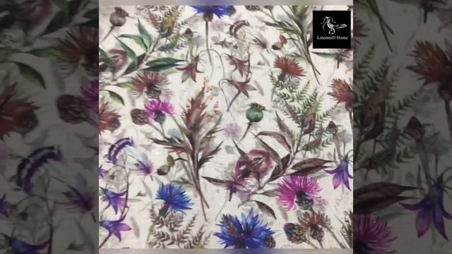 150 СМ. ЛЬНЯНАЯ ТКАНЬ ДЛЯ ПЛАТЬЯ FOREST FLOWERS смотреть онлайн