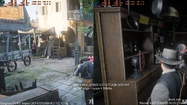 ASUS ROG STRIX G17 G713QR-HX138T + Kingston FURY Impact KF432S20IB1K2/32 32gb RAM benchmark in game смотреть онлайн