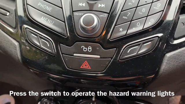 Ford Fiesta 2015 Hazard Warning Light Switch Location смотреть онлайн