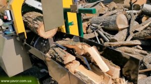 Дровокол ЕК-500 (промышленный дровкол, рубка дров)