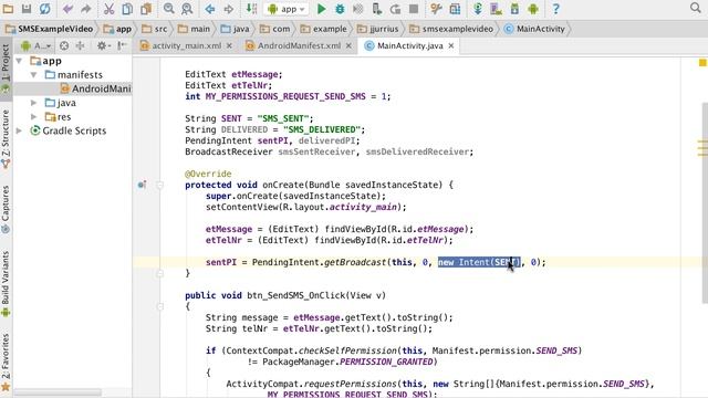 34 - Send a SMS using the SmsManager class in Android смотреть онлайн