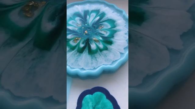 Подстаканники из эпоксидной смолы (с узором цветы) || Epoxyresin by Valeria смотреть онлайн