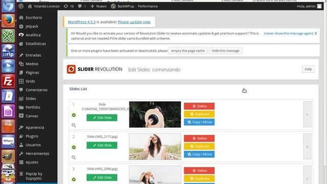 Plugin de Wordpress Revolution Slider: Modificar o crear nuevo slide смотреть онлайн