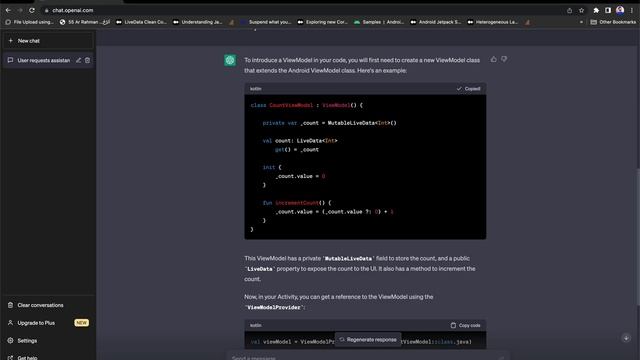How to use viewmodel in android kotlin using ChatGPT #chatgpt #androiddevelopment смотреть онлайн