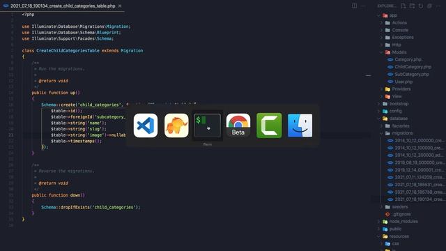 How to Make Classified Website with Laravel 8 - #6 Create Categories Model and Migration смотреть онлайн