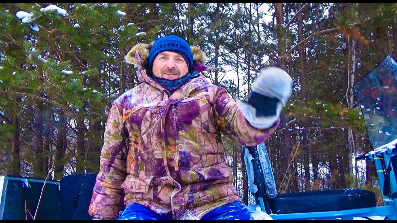 Новогодняя рыбалка и поздравления с 2022 годом! Покатухи по зимнему лесу на Урагане Тайга. смотреть онлайн