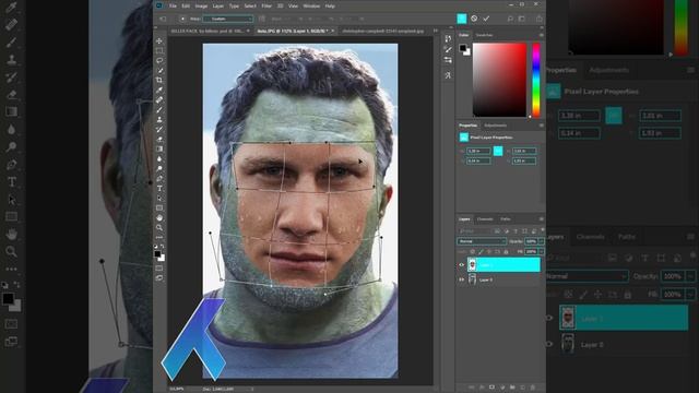 Auto blend layers swap Faces effect in photoshop смотреть онлайн
