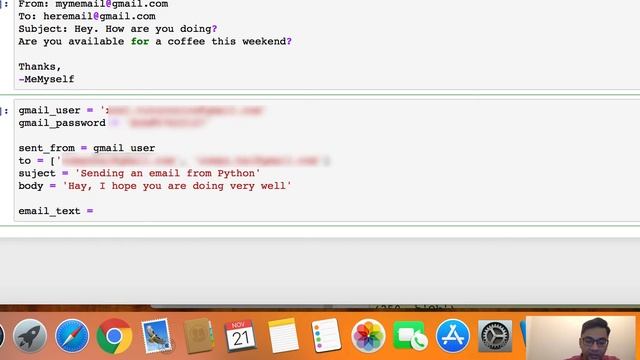 Sending Gmail email using Python смотреть онлайн