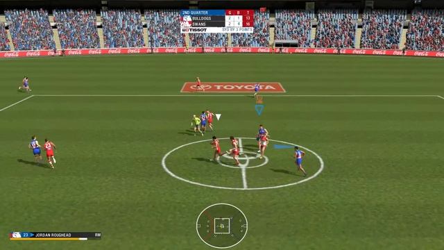 AFL EVOLUTION | GAMEPLAY | MY FIRST GAME! | BULLDOGS VS SWANS смотреть онлайн