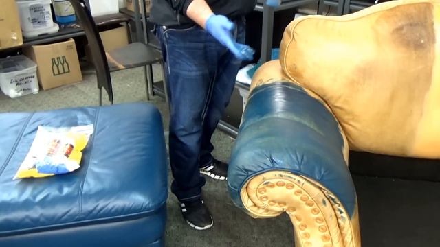 LEATHER COLOR CHANGE VIDEO ***** FixYourLeather.com смотреть онлайн