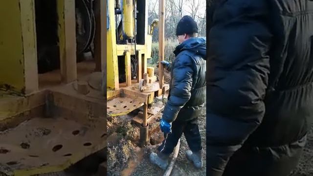 Бурение скважины в Калужской области , компания Артбур. смотреть онлайн