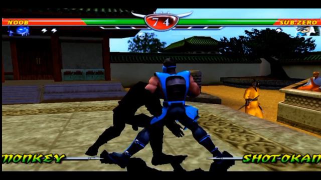 Sub-zero vs Noob | Mortal kombat unchained | CPU vs CPU | {cheats} смотреть онлайн